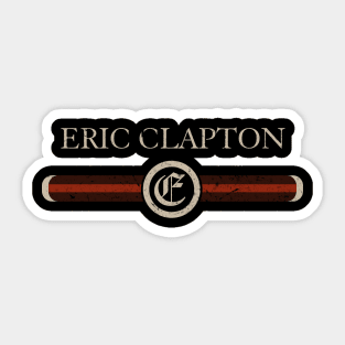 Proud Name Clapton Distressed Birthday Gifts Vintage Styles Sticker